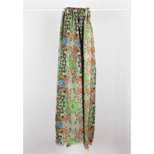 Foulard Coton Bio Ryoko Vert Green