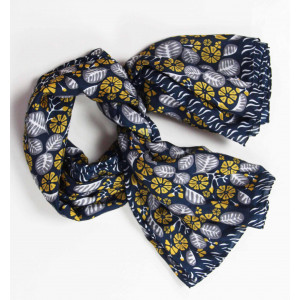 Carre Soie Bahia Marine Navy