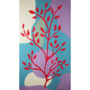 Foulard Coton Bio Sycomore Gris Grey