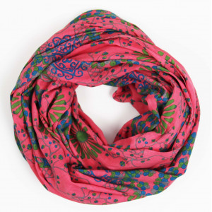 Foulard Coton Bio Ryoko Rose