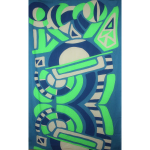 Foulard Coton Bio Cosmopolis Vert