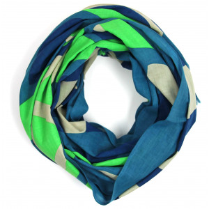 Foulard Coton Bio Cosmopolis Vert