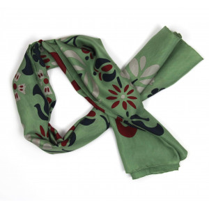 Carré Soie Helena Kaki