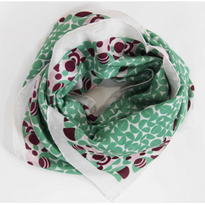 Carré Soie Performance Kaki