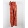 Foulard Coton Bio Pivoine Orange