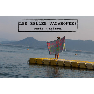 Foulard Coton Bio Ichimatsu Marine