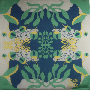 Carré Soie Pacifique Jaune