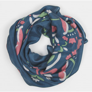 Carré Soie Helena Marine