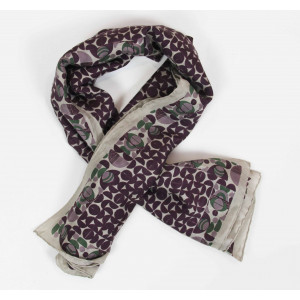 Carré Soie Performance Prune Purple