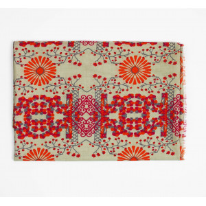 Foulard Coton Bio Ryoko Orange