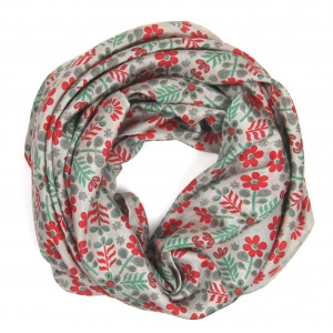 Carré Soie Nina Rouge