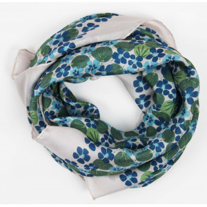 Carré Soie Pergola Bleu