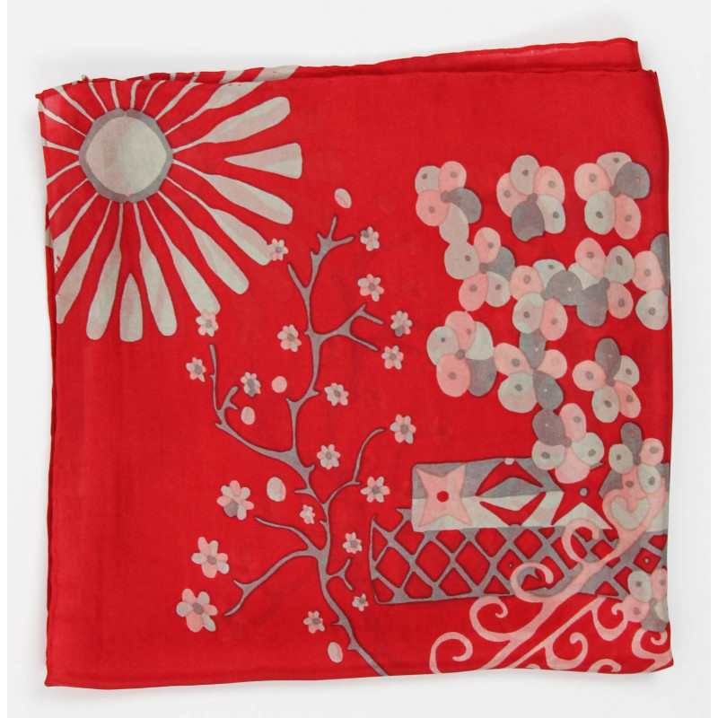 Carré Soie Ayaka Rouge