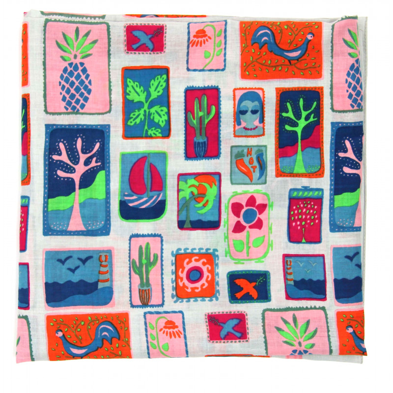 Carré Coton Holidays Rose Pink