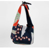 Upcycling Silk Bag Bobby Agami Navy