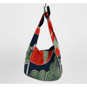 Upcycling Silk Bag Bobby Agami Navy