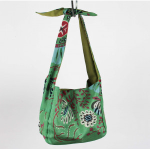 Upcycling Silk Bag Bobby Marushka Green