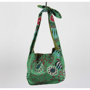Upcycling Silk Bag Bobby Marushka Green