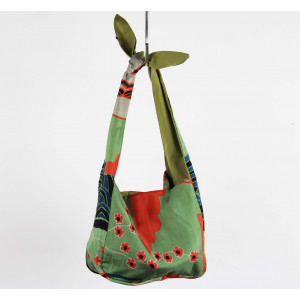 Upcycling Silk Bag Bobby Agami Corail