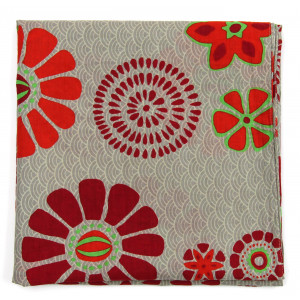 Carré Coton Seigaiha Beige