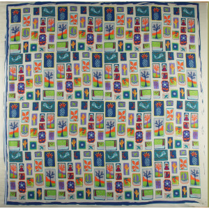 Carré Coton Holidays Marine Navy