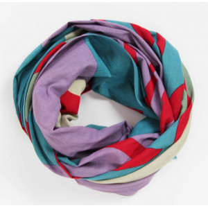 Foulard Coton Bio Sycomore Gris Grey