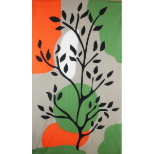 Foulard Coton Bio Sycomore Kaki