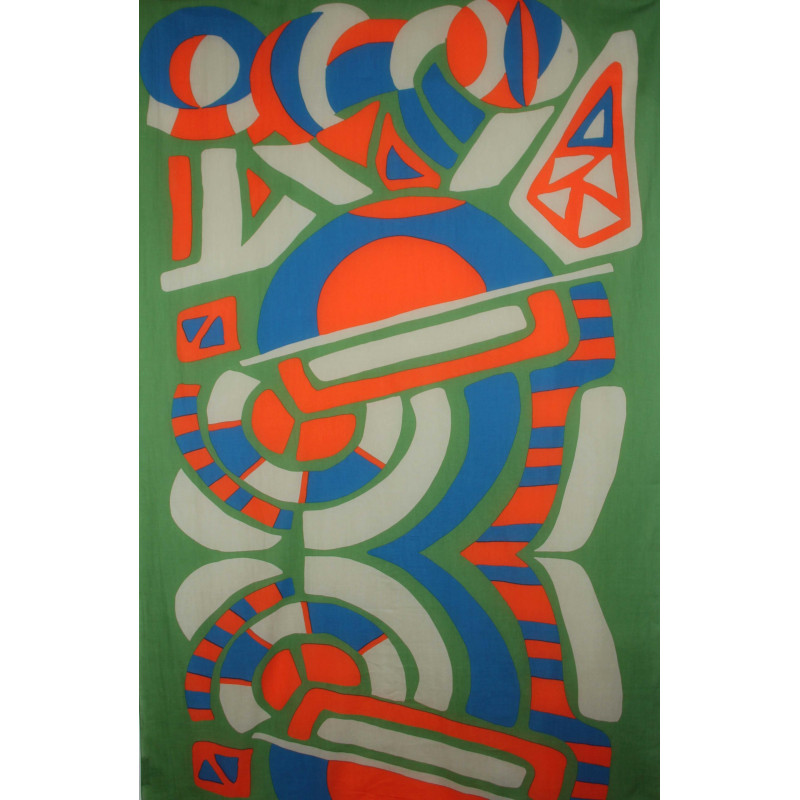 Foulard Coton Bio Cosmopolis Kaki