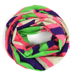 Foulard Coton Bio Cosmopolis Rose