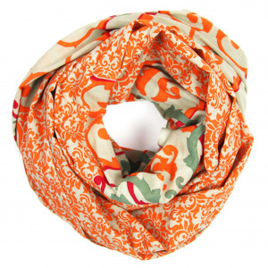 Foulard Coton Bio Medicis Orange