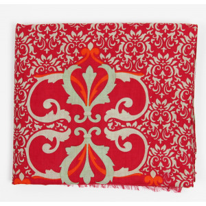 Foulard Coton Bio Medicis Rouge Red