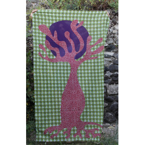 Foulard Coton Bio Baobab Vert Green