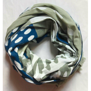 Foulard Coton Bio Onirique Kaki