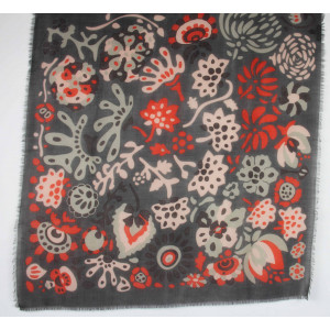 Wool Square Girandole Marron Brown 