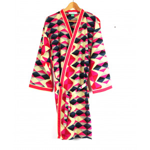 Long Kimono Trapeze Fuchsia