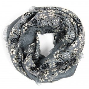 Carré Laine Agata Gris