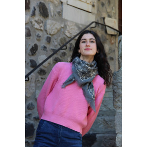 Carré Laine Agata Gris