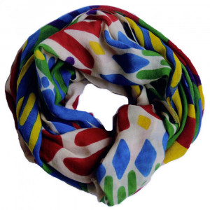 XL Wool Scarf Brazza Primary