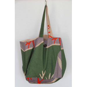 Cabas en Coton Upcycling Bag Luna Kaki