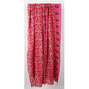 XL Wool Scarf Flamenco Fuchsia