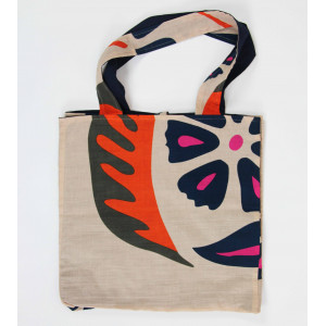 Cabas en coton upcycling Equateur Orange