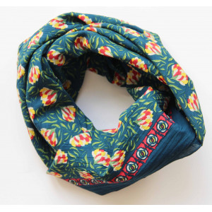 Carre Coton Bio Heidi Marine