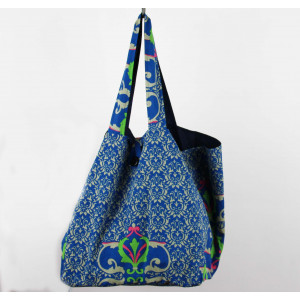 Cabas en coton upcycling Medicis Marine