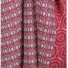 Foulard Coton Bio Pivoine Rouge Red