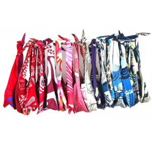 Sac Bobby en Soie Zora Rouge