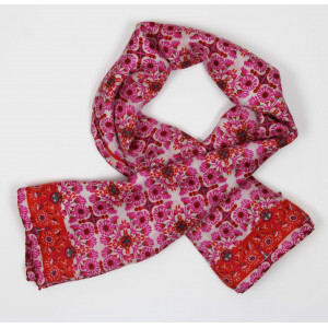 Carré Soie Gibraltar Fuchsia