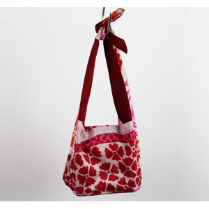 Sac Bobby en Soie Soleil Levant Rose