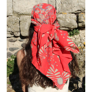 Carré Coton Mariko Rouge