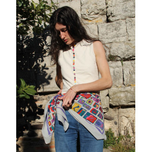 Carré Coton Holidays Prune