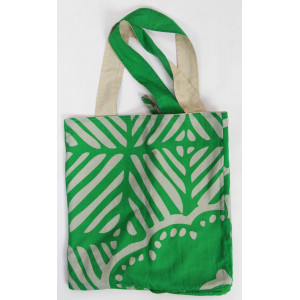 Cabas en coton upcycling Manuka Vert Green